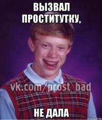 вызвал проститутку, не дала