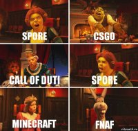 SPORE CSGO CALL OF DUTI SPORE MINECRAFT FNAF