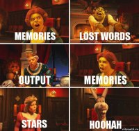 Memories Lost Words Output Memories Stars Hoohah