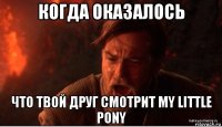 когда оказалось что твой друг смотрит my little pony