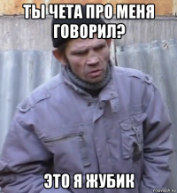 ты чета про меня говорил? это я жубик