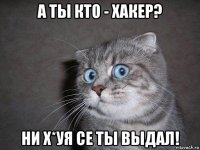 а ты кто - хакер? ни х*уя се ты выдал!