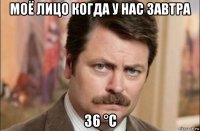 моё лицо когда у нас завтра 36 °c