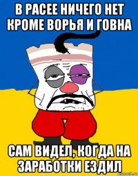 в расее ничего нет кроме ворья и говна сам видел, когда на заработки ездил