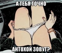 а тебя точно антохой зовут?