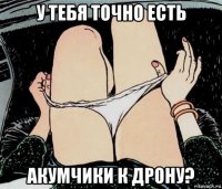 у тебя точно есть акумчики к дрону?