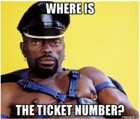 where is the ticket number?