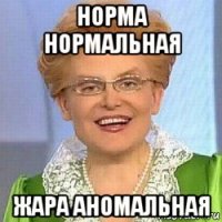 норма нормальная жара аномальная