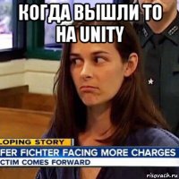 когда вышли то на unity 