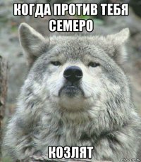 когда против тебя семеро козлят