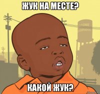 жук на месте? какой жук?