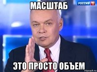 масштаб это просто объем