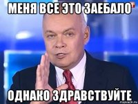 меня все это заебало однако здравствуйте