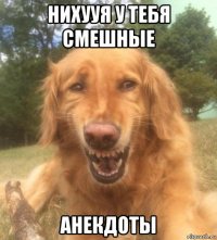 нихууя у тебя смешные анекдоты