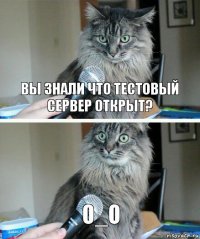 Вы знали что тестовый сервер открыт? О_О