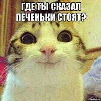 где ты сказал печеньки стоят? 