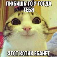 любишь то ? тогда тебя этот котик ебанёт