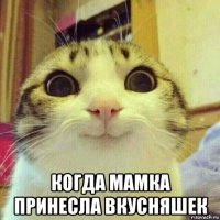  когда мамка принесла вкусняшек