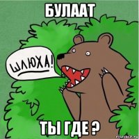 булаат ты где ?