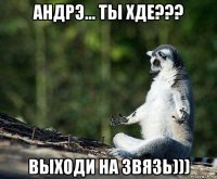 андрэ... ты хде??? выходи на звязь)))