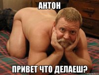 антон привет что делаеш?