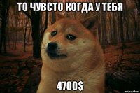 то чувсто когда у тебя 4700$