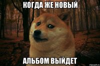 когда же новый альбом выйдет