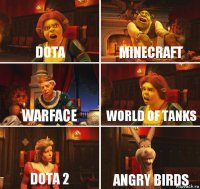 Dota Minecraft WARFACE WORLD OF TANKS DOTA 2 ANGRY BIRDS