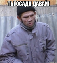 ты осади давай! 