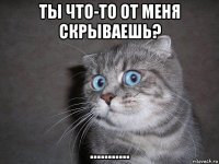 ты что-то от меня скрываешь? ...........