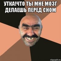 утка!что ты мне мозг делаешь перед сном 