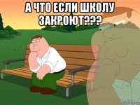 а что если школу закроют??? 