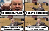 На недельку до 2 Я уеду в Комарово Поглядеть отвыкшим глазом
На балтийскую волну Сам себя найду в пучине
Если часом затону