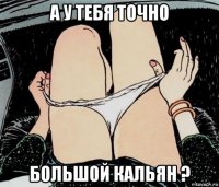 а у тебя точно большой кальян ?