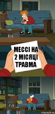 Мессі на 2 місяці травма