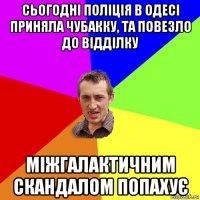 сьогодні поліція в одесі приняла чубакку, та повезло до відділку міжгалактичним скандалом попахує