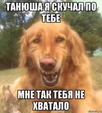 танюша я скучал по тебе мне так тебя не хватало