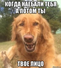 когда наебали тебя а потом ты твое лицо