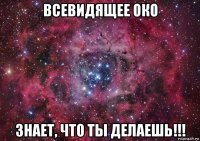 всевидящее око знает, что ты делаешь!!!