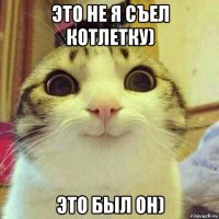 это не я съел котлетку) это был он)