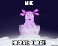 мне насрать на всё!