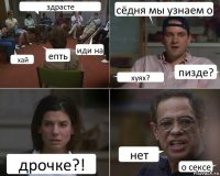 здрасте хай епть иди на сёдня мы узнаем о хуях? пизде? дрочке?! нет о сексе