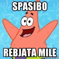 spasibo rebjata mile