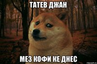 татев джан мез кофи ке днес