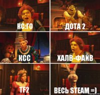 Кс:го Дота 2 ксс Халв-файв TF2 Весь steam =)