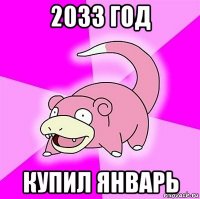 2033 год купил январь