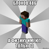 блоков 486 а физику имеют только 2