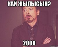 кай жылысын? 2000