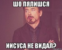 шо пялишся иисуса не видал?