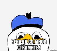  ненадо со мной стримить!